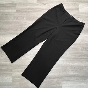 The Outfitters by Lands End Black Wool Blend Dress Pants Women's Size 16